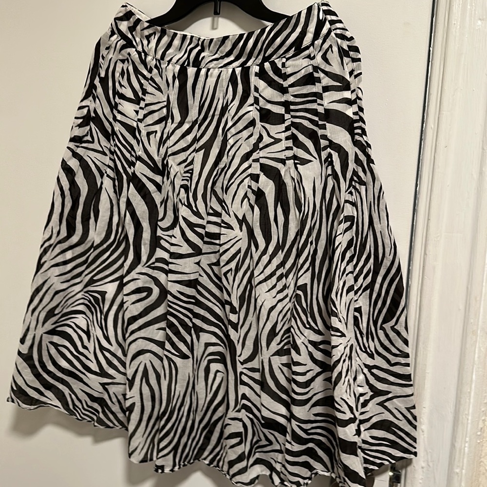 escada 100% cotton midi skirt